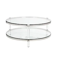 Home Gear Table basse en argent