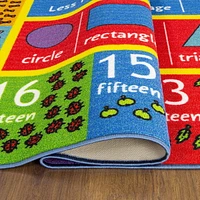 KC Cubs collection de récréation Symboles mathématiques, nombres et formes Apprentissage éducatif et aire de jeux Tapis pour enfants et enfants Chambres et salle de jeux