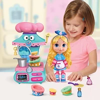 Ensemble de Jeu de Four Magique de la Boulangerie d'Alice au Pays des Merveilles de Disney Junior avec Poupée d'Alice de 25 cm (10 pouces) et Accessoires