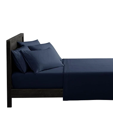 Ensemble de draps luxueux brodés ultra doux de 6 pièces hometrends Taille : 1 place/très grand