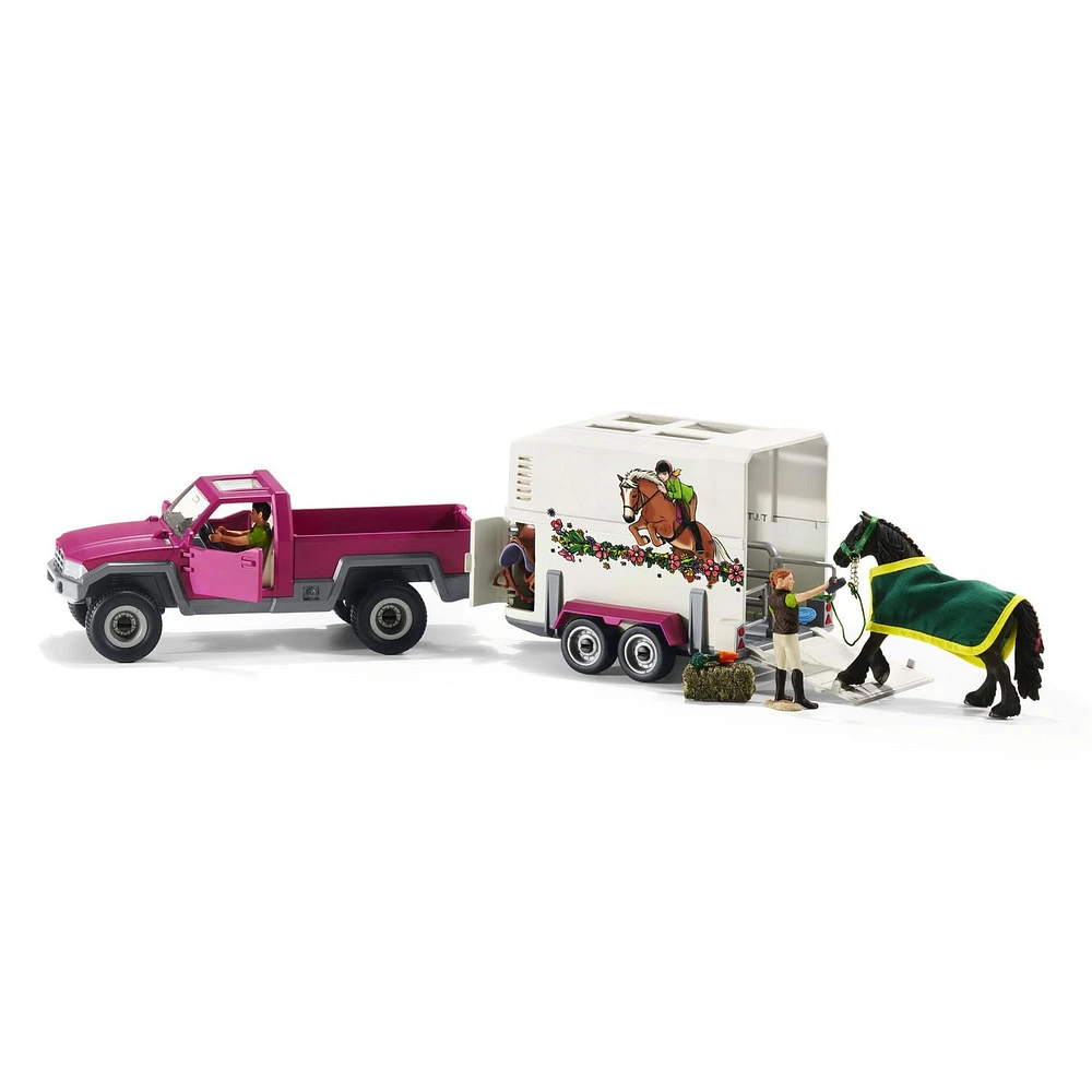 Schleich Pick-up avec remorque pour cheval