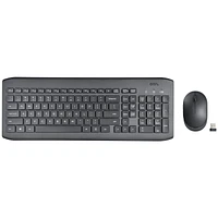 onn. 100009054 Wireless 104 Keys Full Keyboard and 5-Button Mouse, Easy Connect USB Receiver