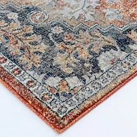 Tapis tissé bleu et blanc Pescara
