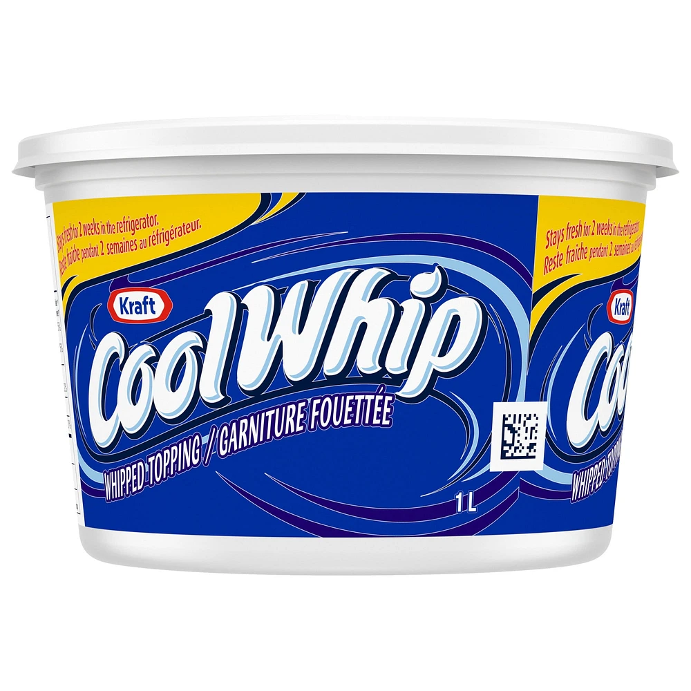 Cool Whip Original Frozen Whipped Topping, 1 L Tub, 1L