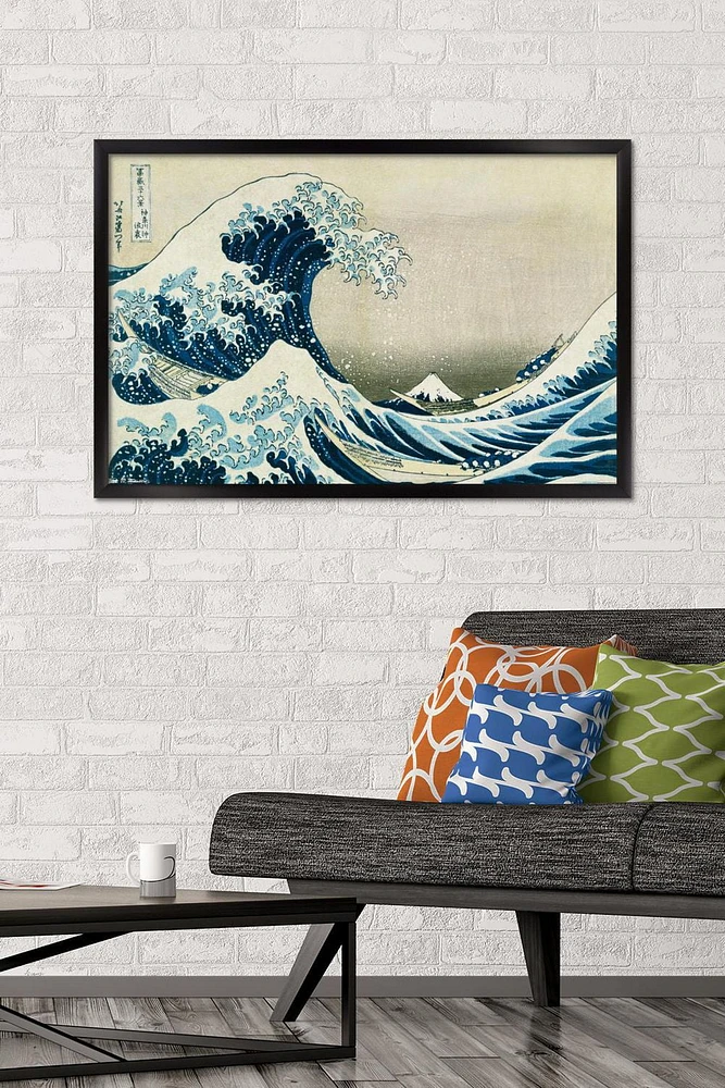 The Great Wave off Kanagawa by Hokusai Wall Poster