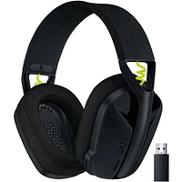 Logitech G435 LIGHTSPEED et Bluetooth Sans Fil Casque Gaming - Casque léger circum-auriculaire, micro intégré, batterie de 18h, compatible avec Dolby Atmos, PC, PS4, PS5, Mobile Casque de jeu sans fil G435 LIGHTSPEED