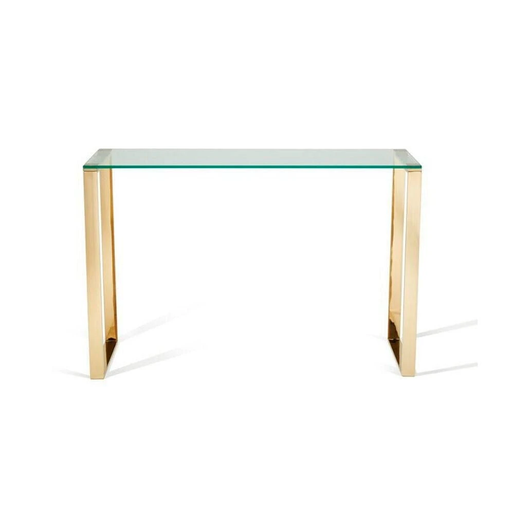Table console en verre