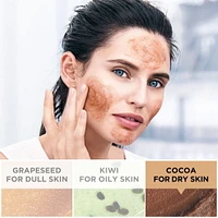 L'Oreal Paris Pure-Sugar Exfoliant avec 3 Sucres Fins + Cacao pour Peau Séche, 50 ml