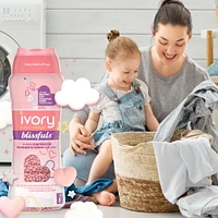 Perles de rehausseur de parfum pour lessive Ivory Neige Blissfuls, Parfum frais de bébé 379G