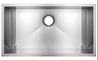 American Imaginations 27-in. W Undermount Brushed Nickel Laundry Sink Set For Wall Mount Drilling - Strainer Included AI-29418