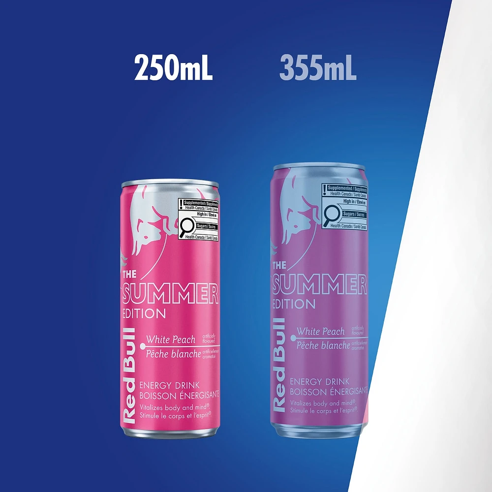 Red Bull Summer Edition pêche blanche 250ML Red Bull Summer Edition pêche blanche 250ML