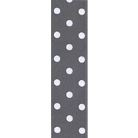 Ruban Grosgrain à pois Offray 39 mm