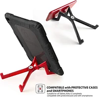 KEKO Universal Foldable Tablet Stand for iPad/Android Tablet Holder/Galaxy/Kindle + Smartphone, E-Readers Compatible with Protective Case or Sleeve Accessories