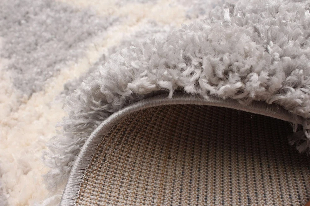 ECARPET Geometric Indoor Frieze Area Rug, Ultra Soft & Plush Lova Collection