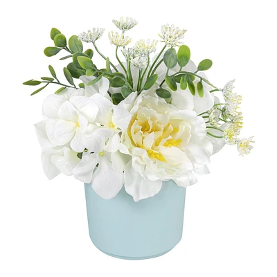 Pot de pivoines et hortensias Artificielle
