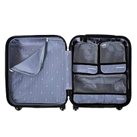 JetStream® Carry On Hardside Rolling Luggage with 3 Packing Cubes, Carry On Suitcase with Spinner Wheels