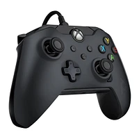 PDP Gaming Wired Controller: Raven Black - Xbox Series X|S, Xbox One, Xbox, Windows 10, 049-012-NA-BK