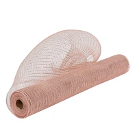 Holiday Time 21 po x 10 vg Poly maille  avec métallisé, Or rose