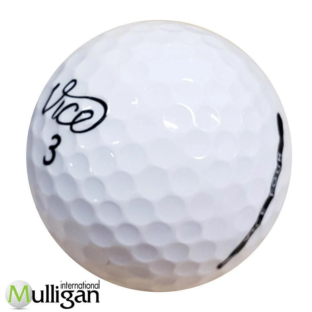 Mulligan - 12 balles de golf récupérées Vice Tour 5A, blanc