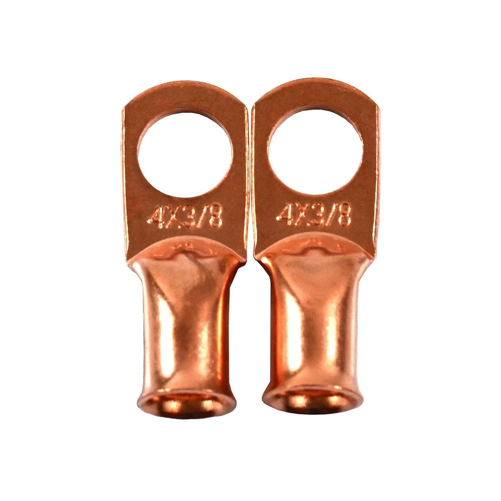 Cosses pour câbles de 9,5 mm (3/8 po) Schumacher BAF-4L3 de cuivre pur à 100 % Cosses de câble 9.5 MM