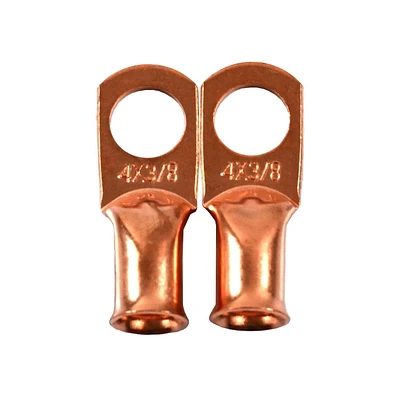 Cosses pour câbles de 9,5 mm (3/8 po) Schumacher BAF-4L3 de cuivre pur à 100 % Cosses de câble 9.5 MM