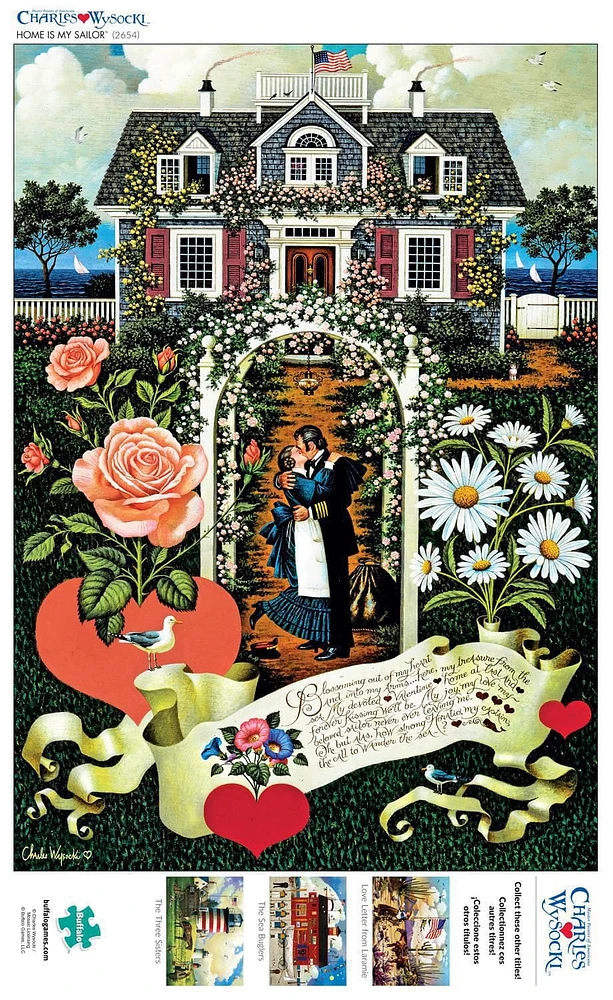Buffalo Games Charles Wysocki Home is my Sailor 300 Piece Jigsaw Puzzle
