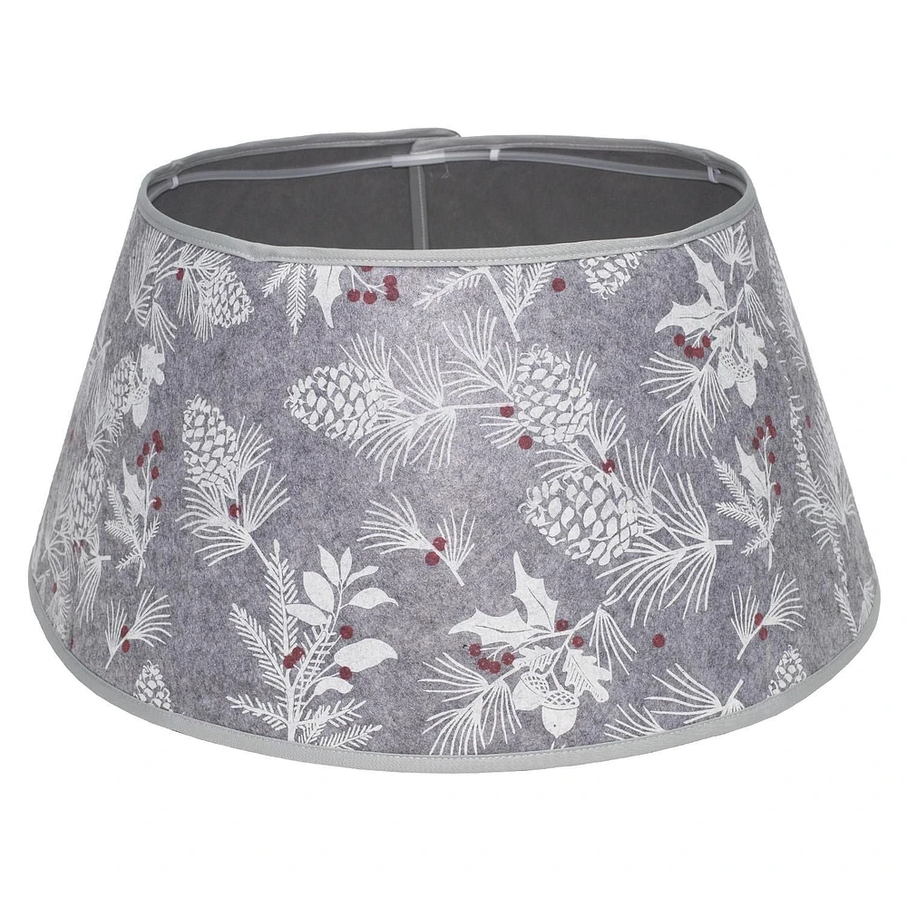 Holiday Time Mottled Felt Stand Band™ Tree Stand Collar with Canvas Trim
