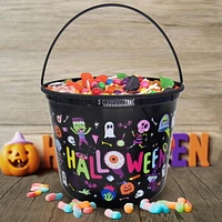 Halloween Black Halloween Trick or Treat Plastic Pail, Party Favors, Way to Celebrate