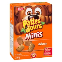 Bear Paws Minis Original Cookies, Dare, Pack of 6, 210 g