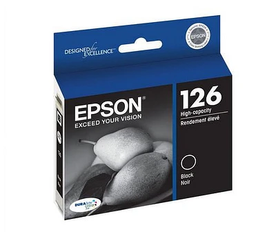 Epson 126 High-Capacity Black Ink Cartridge, Black