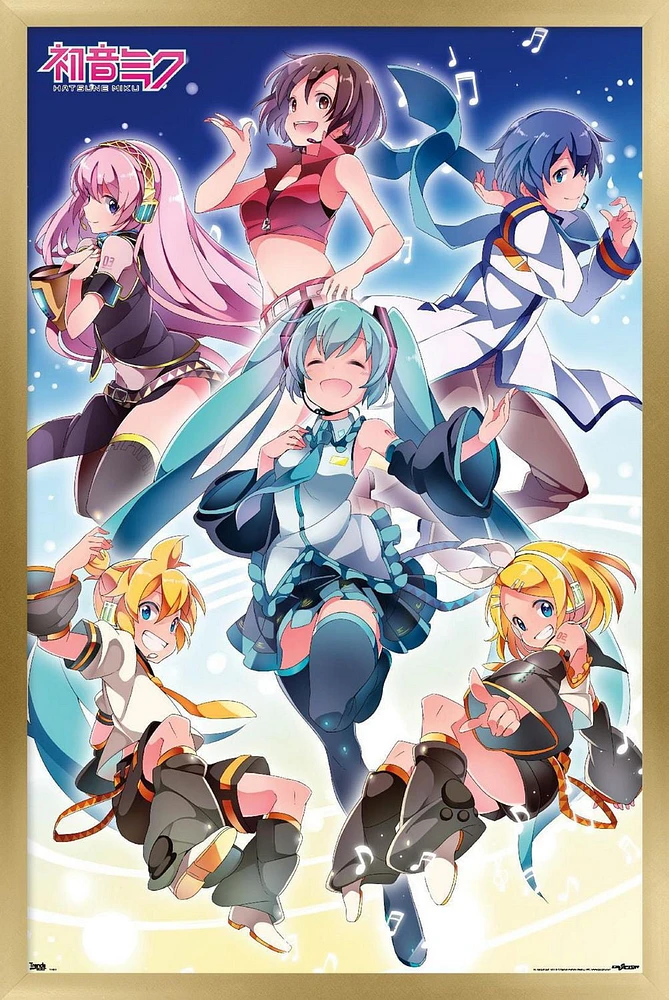 Hatsune Miku - Group Wall Poster, 14.725" x 22.375"