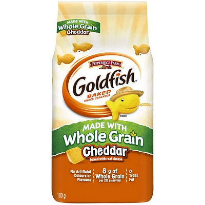 Craquelins Goldfish® Cheddar faits de grains entiers 180g