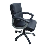 Chaise de bureau TygerClaw en cuir PU à dossier moyen