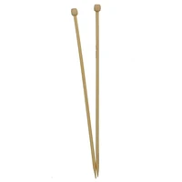 Aiguilles à tricoter 10" Love Knitting à pointe simple en bambou - 2 pièces Tailles 3,0 à 6,0 mm