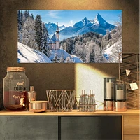 Designart L'hiver dans les Alpes bavaroises Art mural sur toile