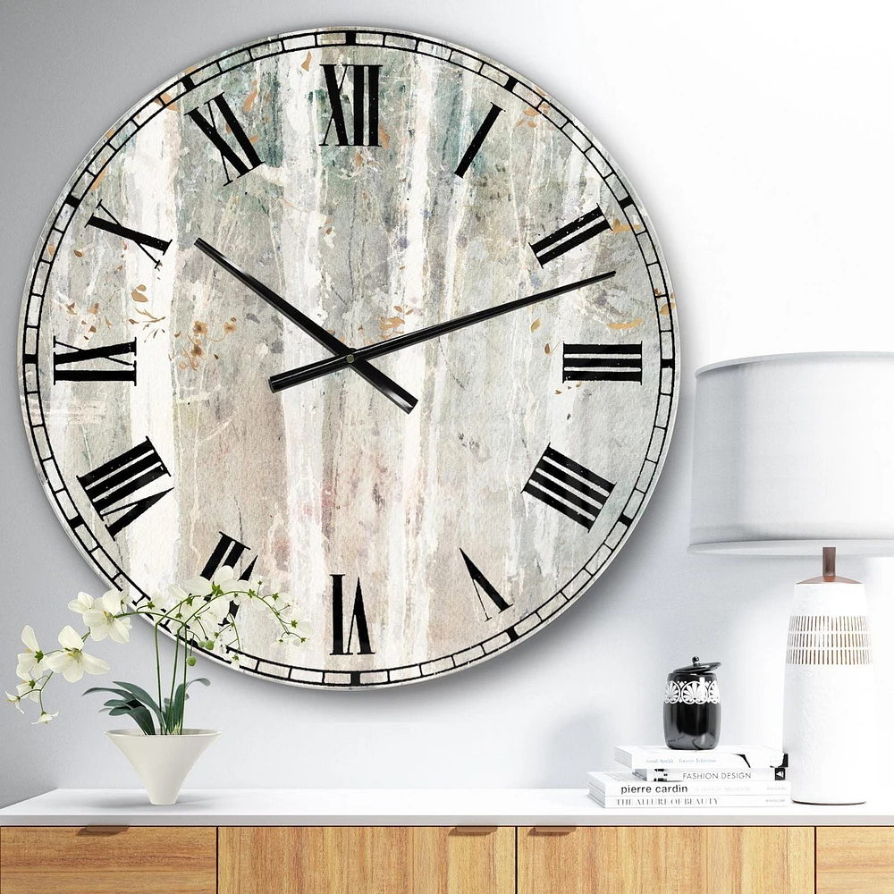 Designart 'A Woodland Walk into the Forest V' Traditional wall clock