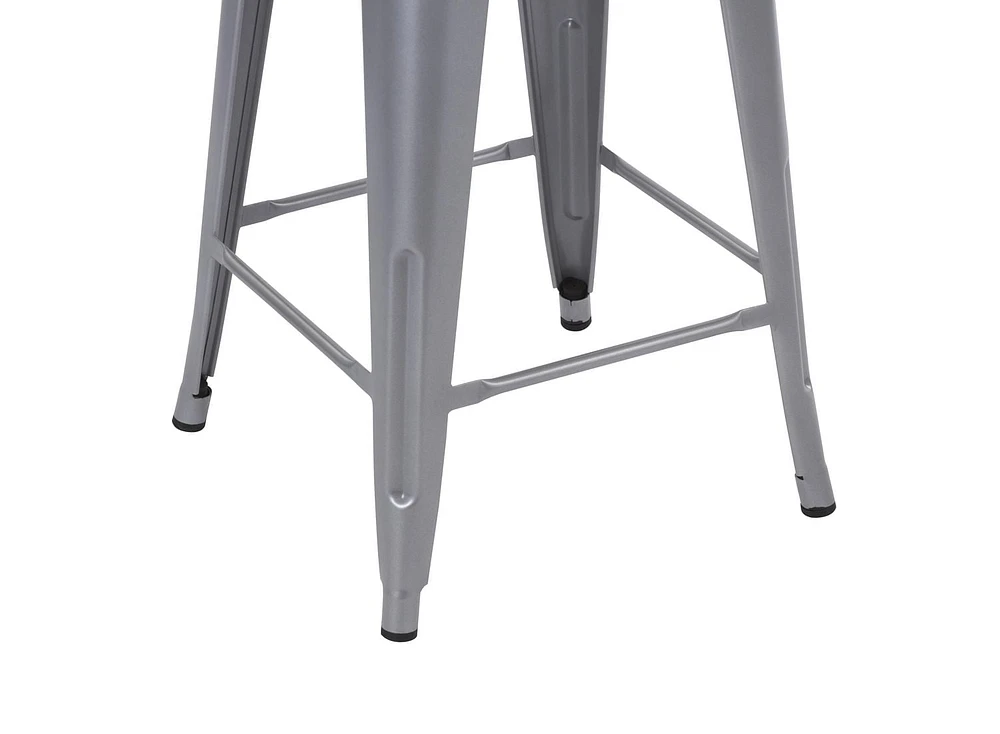 Ensemble de 4 tabourets de bar en métal de 24 po de Mainstays - Multicolores