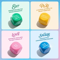 Let’s Get Deep® Date Night Dice by Relatable, Includes 4 Dice, for Ages 18+, Roll for 200+ Unique Date Night Ideas