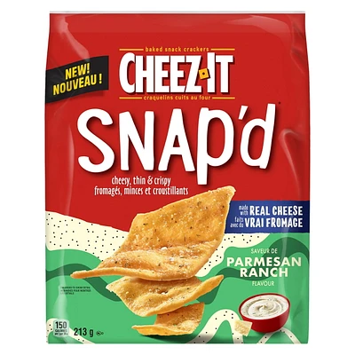 Cheez-It SNAP’d Saveur de Parmesan Ranch 213 g E-KELLOGGS CHZIT CRAQUELIN PARM