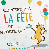 Carte musicale en relief de fête – Hallmark (Ce n'est pas la fête de n'importe qui)