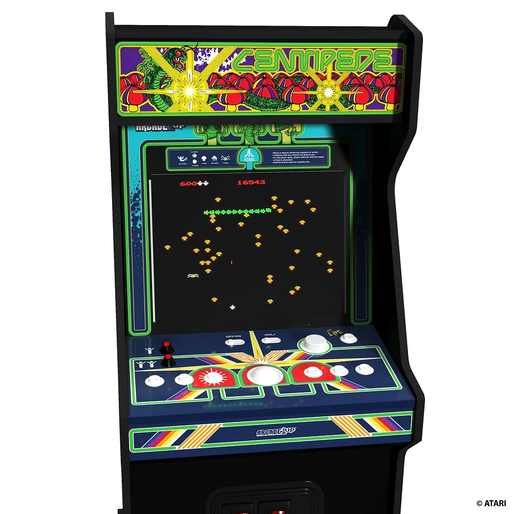 Arcade1UP Atari Legacy Arcade Game Centipede Edition avec Riser