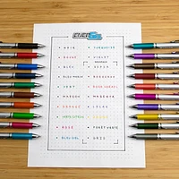 EnerGel Rétractable Stylo à Encre Gel (0,7mm), Noir Ensemble Stylo et Encre Recharge