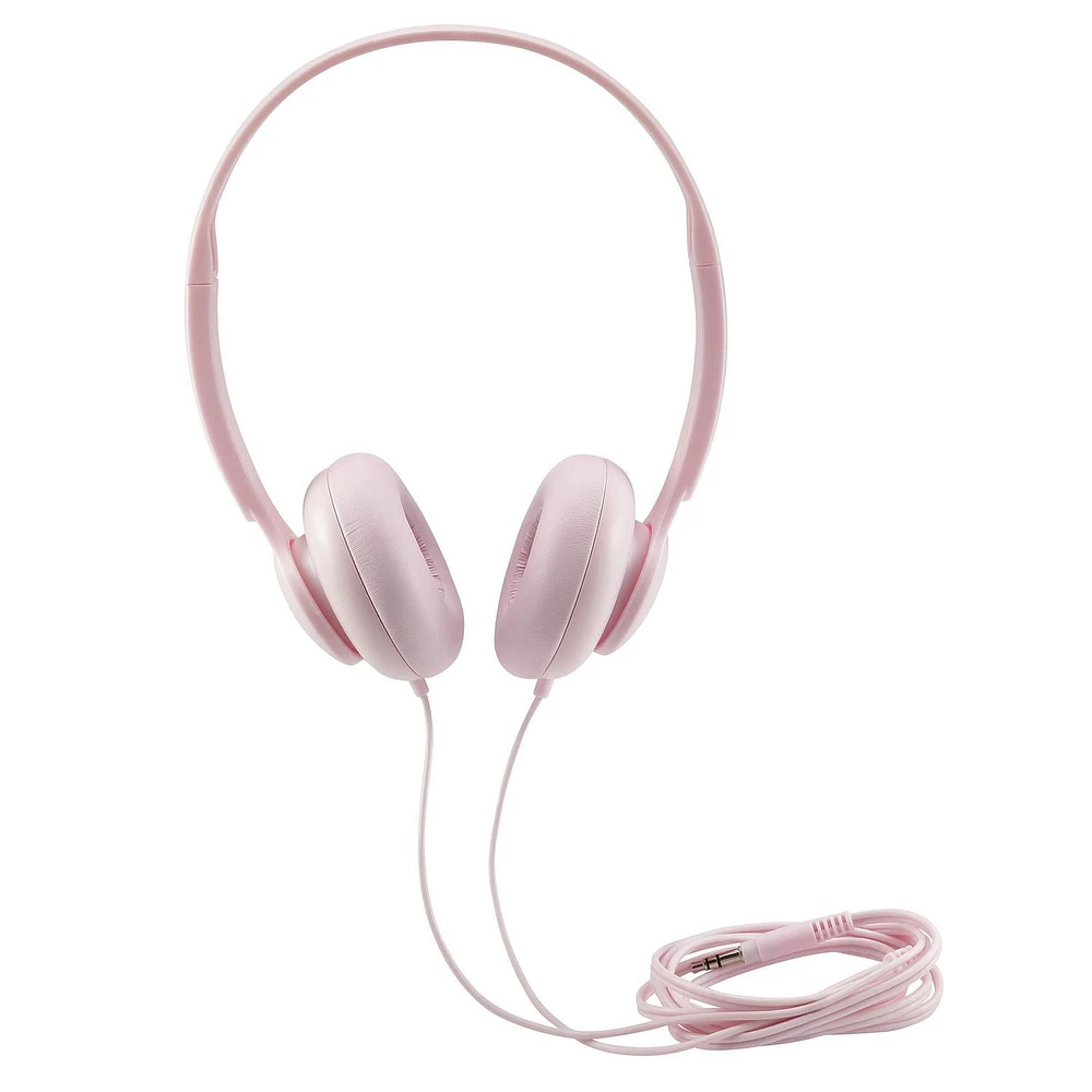 Onn. Wired Lightweight On-Ear Headphones, Adjustable Headband