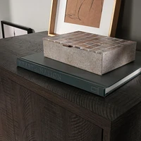 Sauder La Collection Walter Heights Meuble de rangement, Finition Blade Walnut, 433376