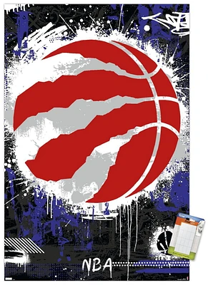 NBA Toronto Raptors - Maximalist Logo 23 Wall Poster, 22.375" x 34"