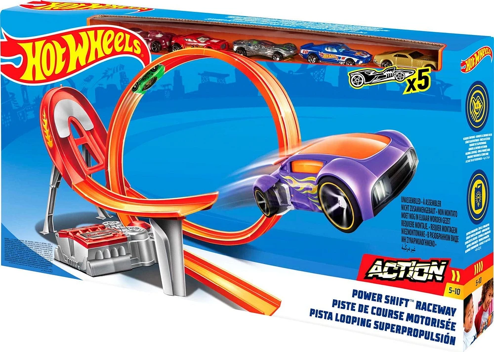Hot Wheels Coffret Piste de course Motorisée