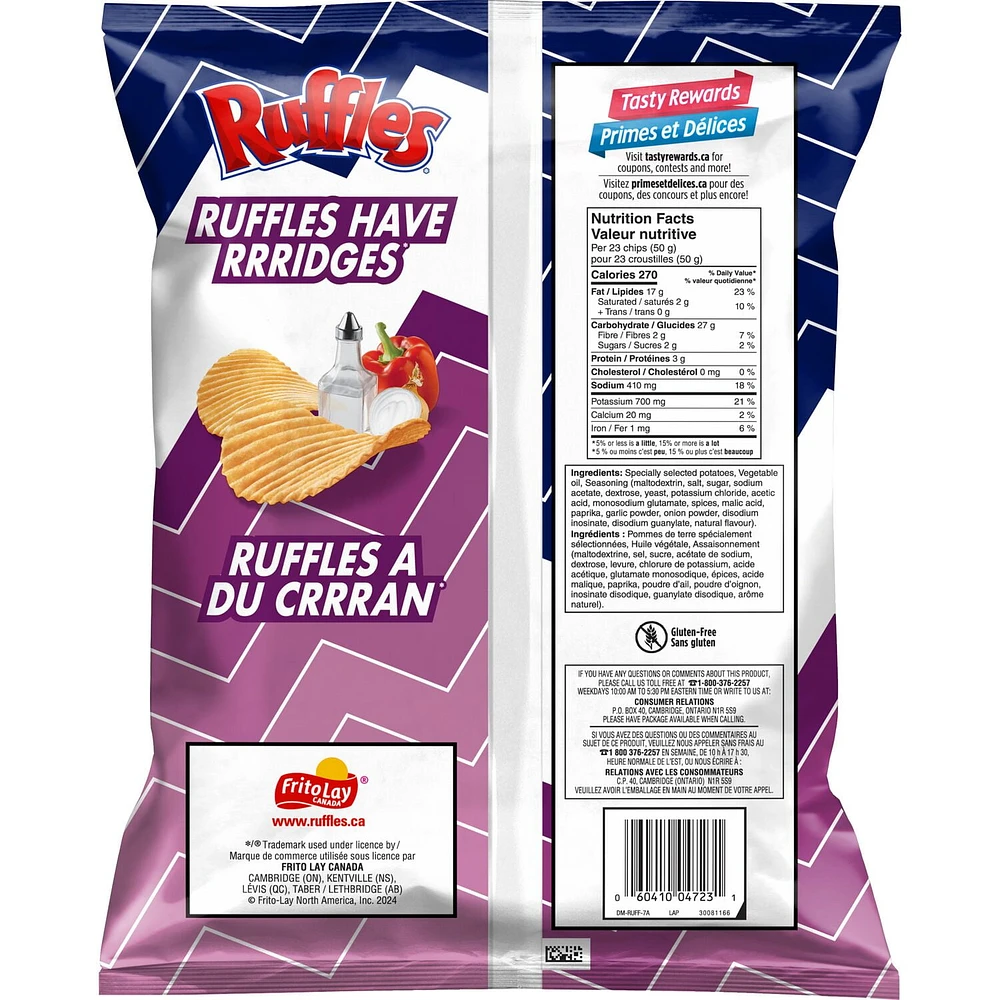 Ruffles All Dressed Flavoured Potato Chips, 200g