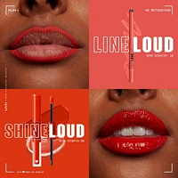 Shine Loud, High shine lip colour, 16HR wear, Vegan Formula, 16h loud shine lip colour