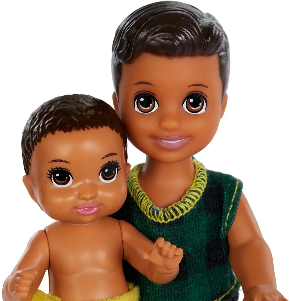 Barbie Babysitters Inc. Skipper Poupée couche en tissu jaune