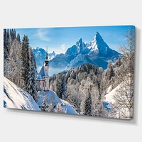 Designart L'hiver dans les Alpes bavaroises Art mural sur toile